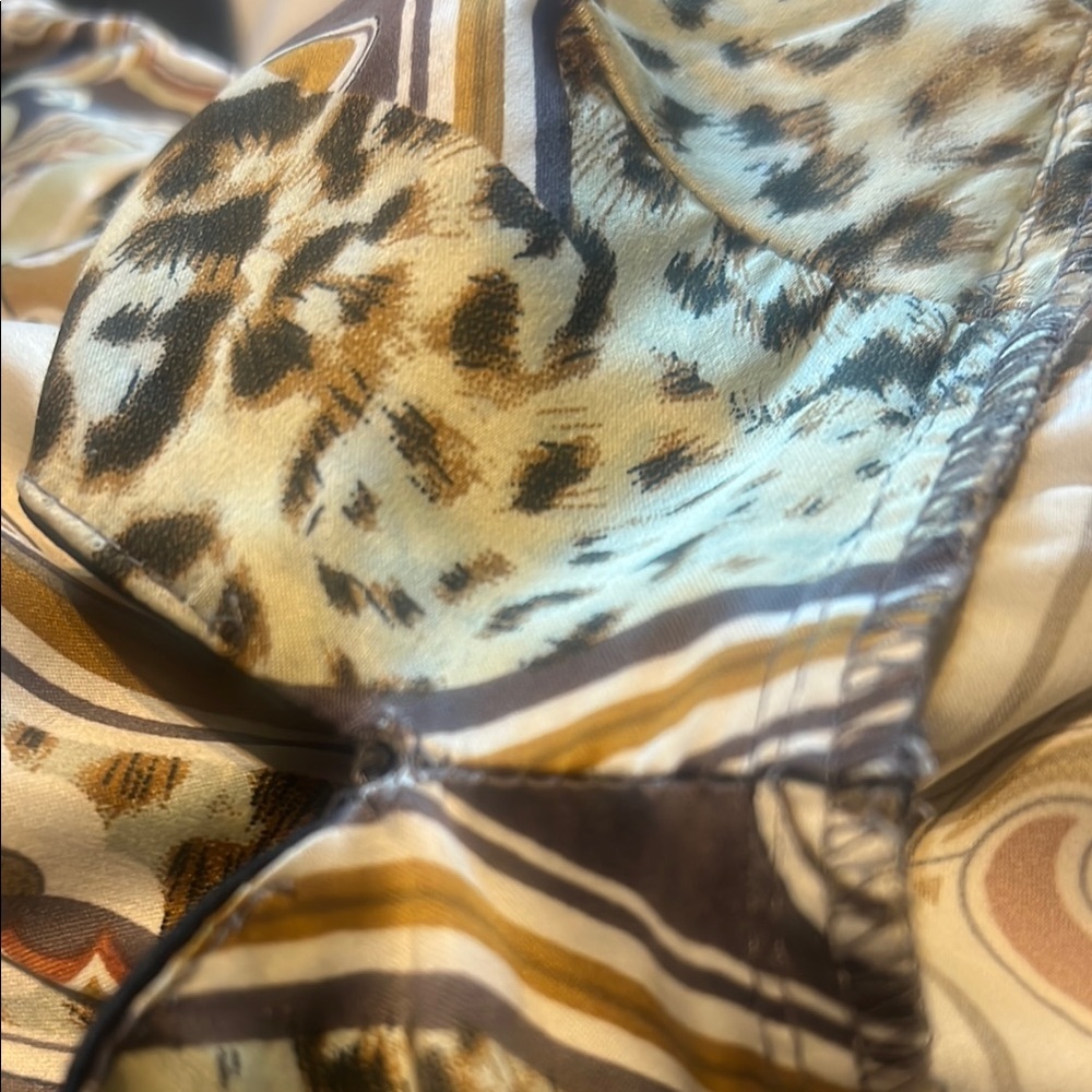 I . C . W Elegant Animal Print Slip Dress SZ 10 - Picture 8 of 8